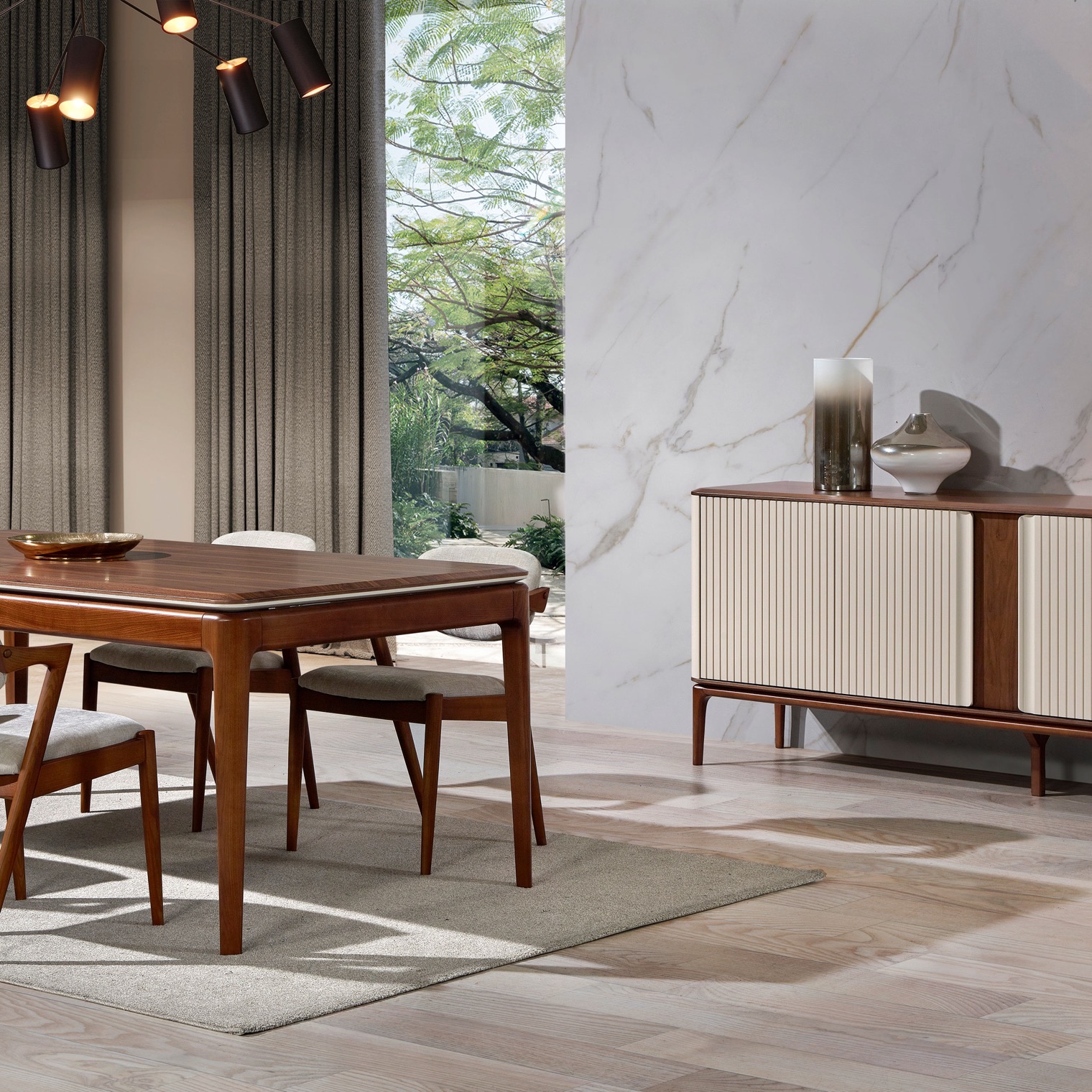 Mesa de centro Essense com tampo em vidro temperado