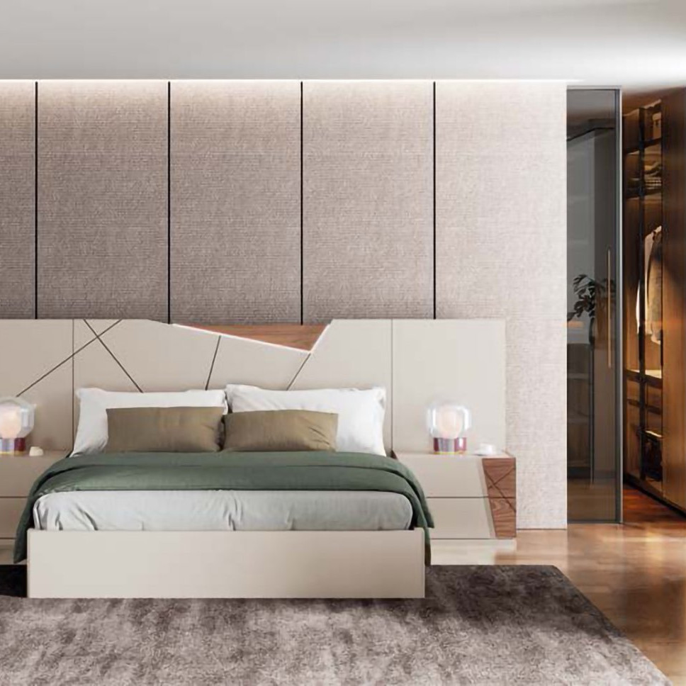 Cozinha Noble com ilha central e bancada em pedra