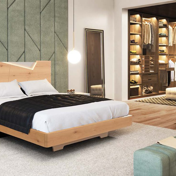 Casa de banho Noble com móvel suspenso e espelho retroiluminado