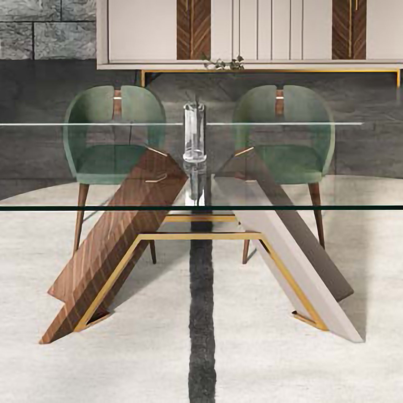 Aparador Noble minimalista com portas de correr