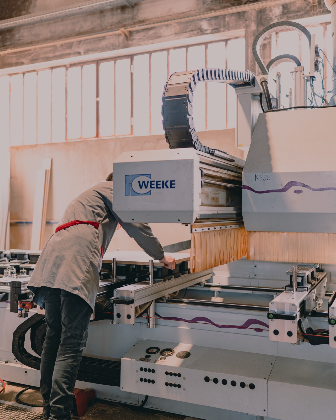 Operação de máquina CNC