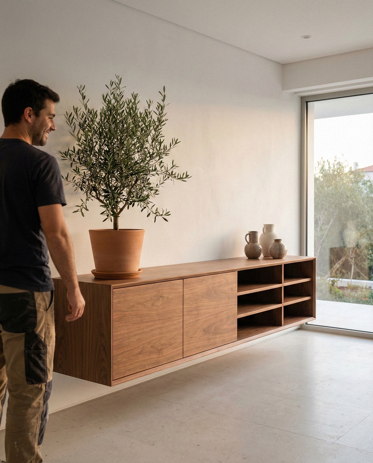 Móvel instalado na sala