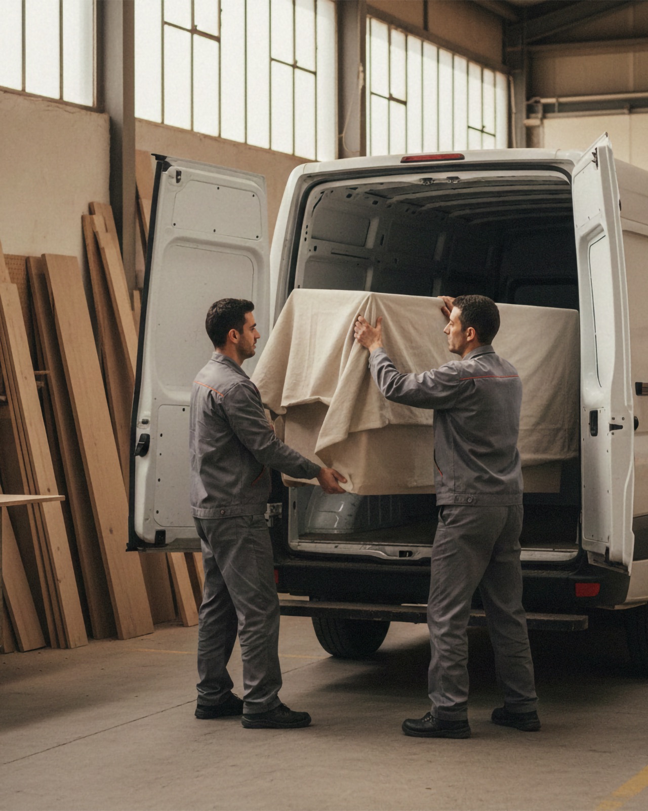 Carregamento na fábrica