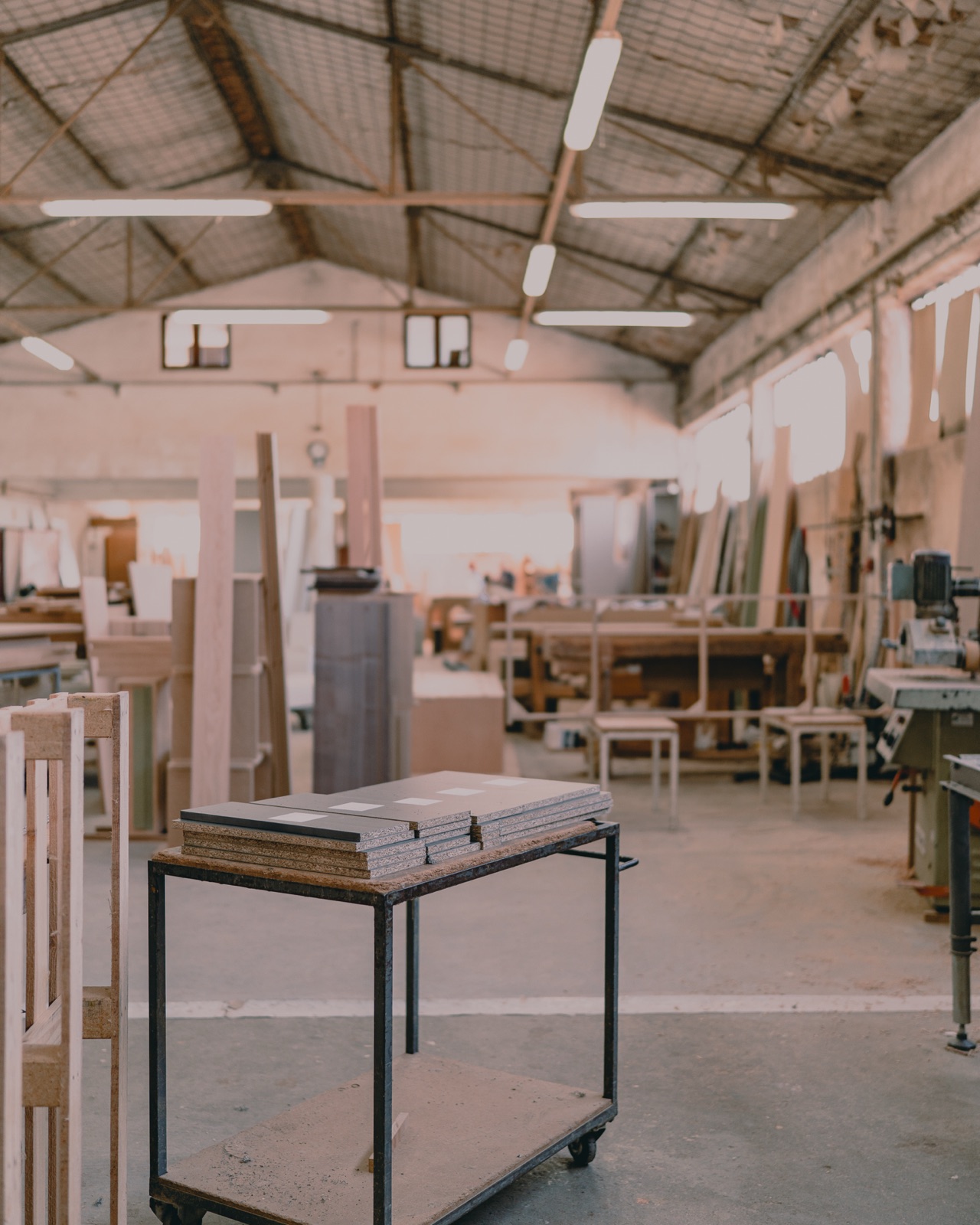 Carrinho de materiais