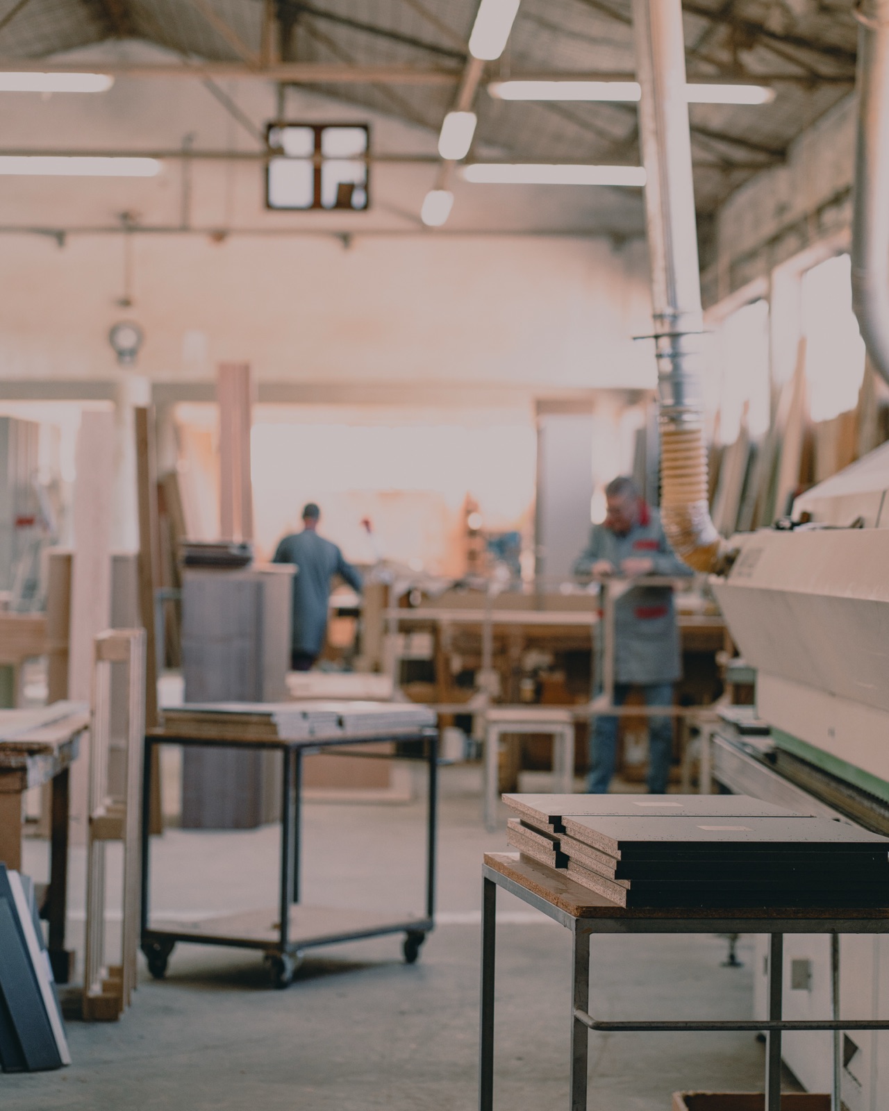 Área de produção da fábrica